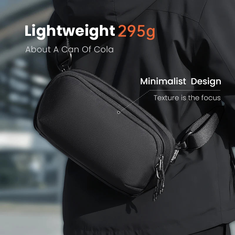 ReeYee 3L/4.5L Sling Chest Bag, Waterproof Cordura Multi-Compartment Crossbody Bag, Versatile Everyday Commute Organizer Pack