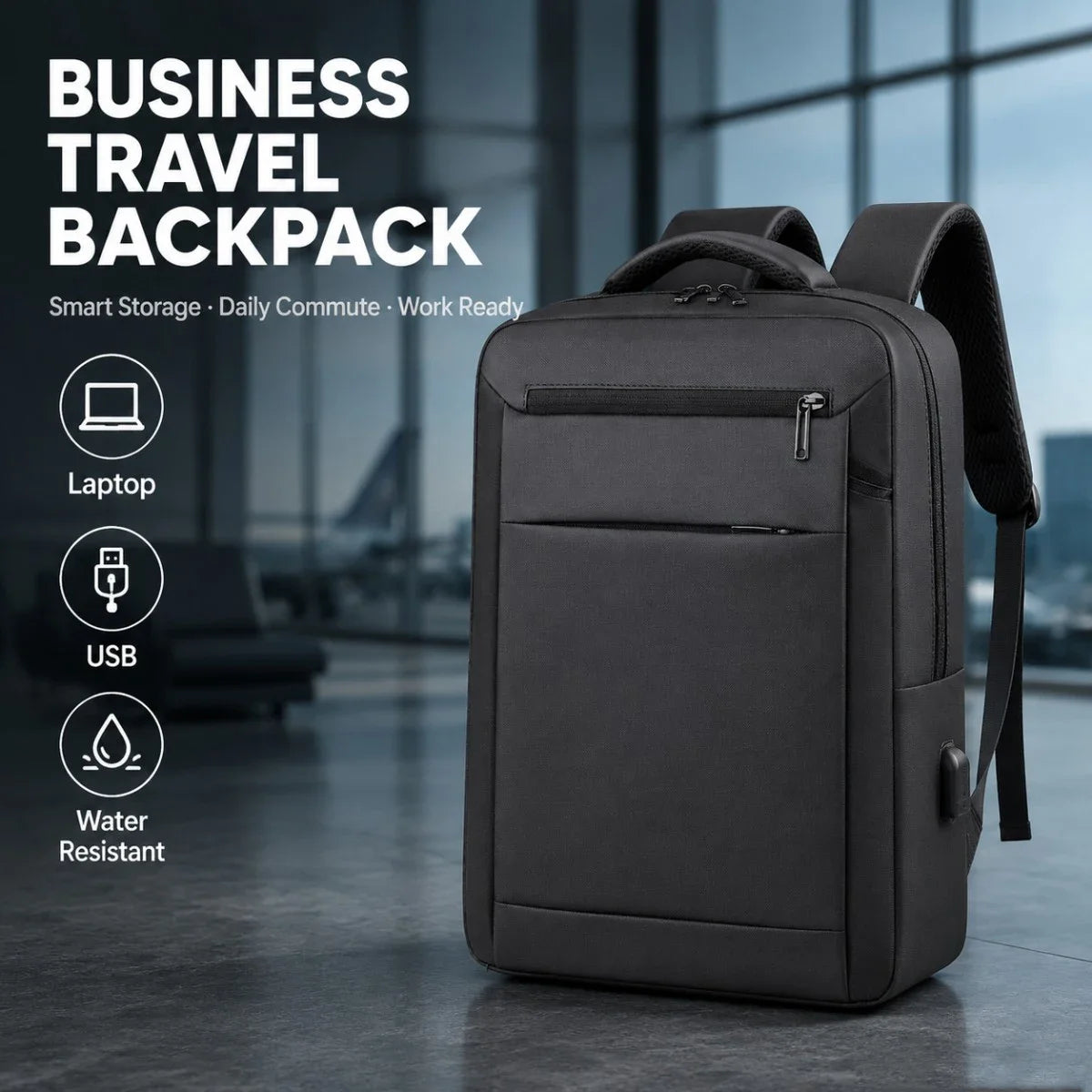 Men's Business Backpack Travel Airplane Cabin Backpack 16 Inch Laptop Bag Large Capacity Waterproof College School Backpacks